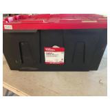 Hyper Tough 27 gallon red/ black tote