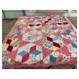 50 x 80 hand sewn quilt topper