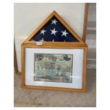 Operation Iraqi freedom - flown flag and case