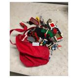 Red bag assorted Legos