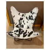 Cow print lounge chair