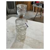 Crystal glass decanter