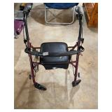 Seated mobility scooter