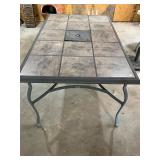 Tiled patio table