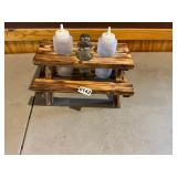 Picnic table salt/ pepper / condiment set