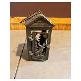 Cast iron elk candle holder box