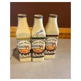 3- farm fresh egg bottles