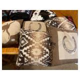 6- cowboy style pillows
