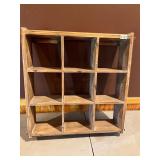9 cubby wall shelf
