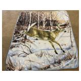 48 x 56 Buck deer fleece throw