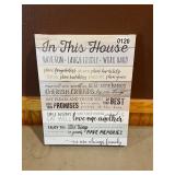 In this house wall decor