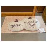 New 20 x 39 Give thanks mat