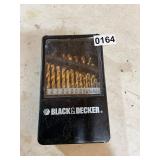 Full set black and decker drill bits