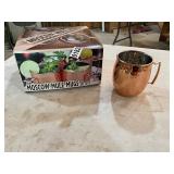 4- copper Moscow mugs