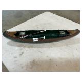 Metal canoe decor