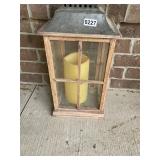 Wooden candle holder