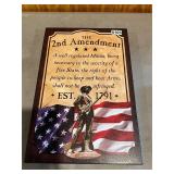 Metal 2nd Amendment sign