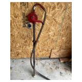 Hand crank oil pump