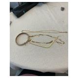 Misc 14k jewelry.  On necklace broken