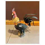 Metal and hard plastic rooster figure