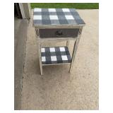 White table with drawer sizes in pics