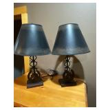 2- horseshoe decor lamps
