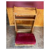 Hand made prayer bench