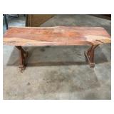 Live wood bench