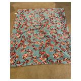 57 x 70 flowery fleece throw