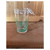 Flintstone glass- 1962 - Fred and pal at work