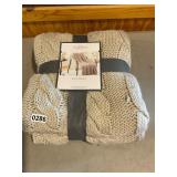 New- 50 x 60 knit throw