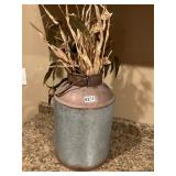 Galvanized pail and decor