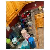Baking pans, mugs, cups, vases. All