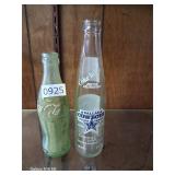 2 vintage bottles - 'Coke' 84 Cowboys & Coca-Cola