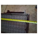 Vintage end table with magazine rack