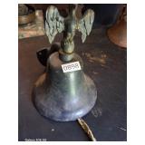 Antique MCS Cast Iron Dinner Bell Eagle topper