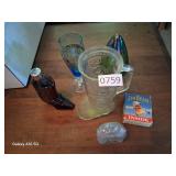 glass items lot