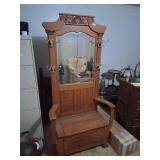 Antique hall tree