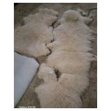 real and faux sheep skin remnants