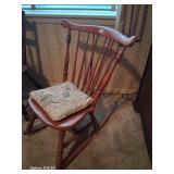 Beautiful vintage wooden rocking chair