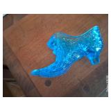 Aqua blue fenton style shoe
