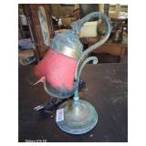 Art De France Red Trumpet Art Nouveau desk lamp
