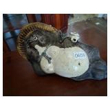 Vintage Japanese Tanuki Ceramic Figurine