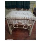 Vintage wicker night stand