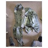 Green flight suit and ABU Gortex jacket