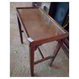 Nice Vintage Glass inlayed end table
