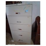 Large tall metal filing cabinet