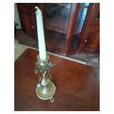 Beautiful Tall brass candle sconce