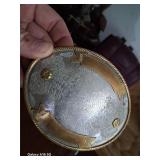 Nice german silver belt buckle with copper inlays