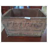 Vintage Peters Cartridge wooden crate